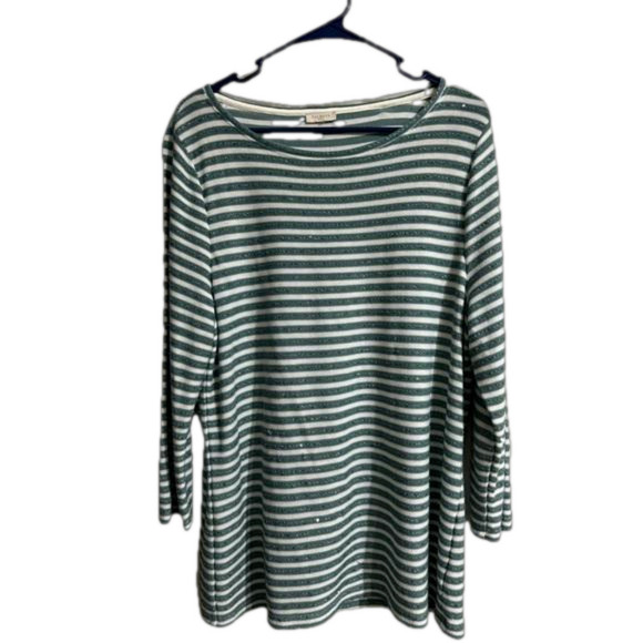 Women's Boat Neck 3/4 Dolman Sleeve Basic Top Regular & Plus Size Made in USA